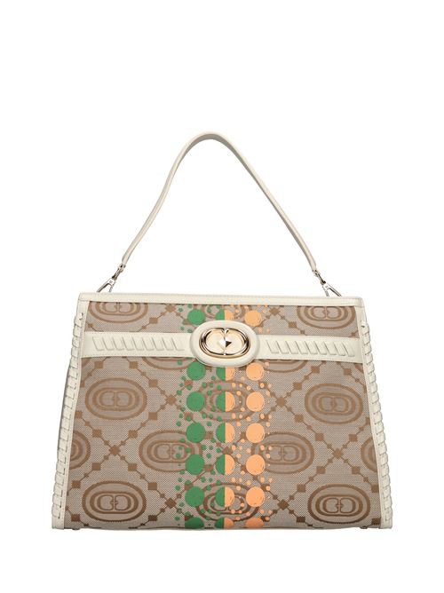 Borsa Monogram in tessuto e pelle LA CARRIE | 141P-TA-142-JALAVORIO